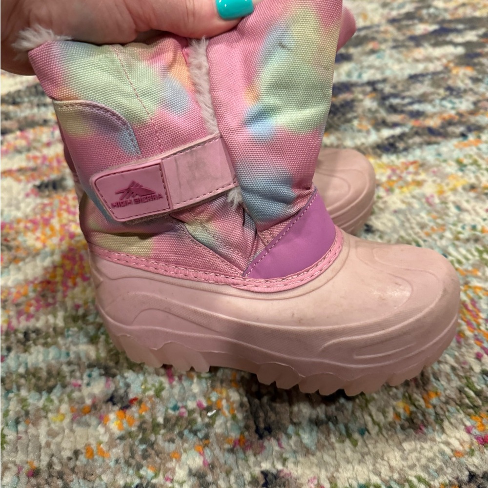 High Sierra Pink and Pastel Winter Boots